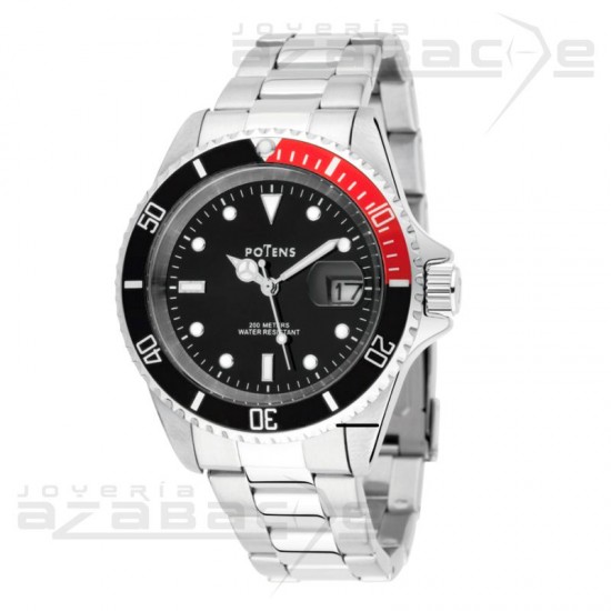Reloj sumergible Esfera Negra y Roja Reloj sumergible Esfera Negra y Roja
